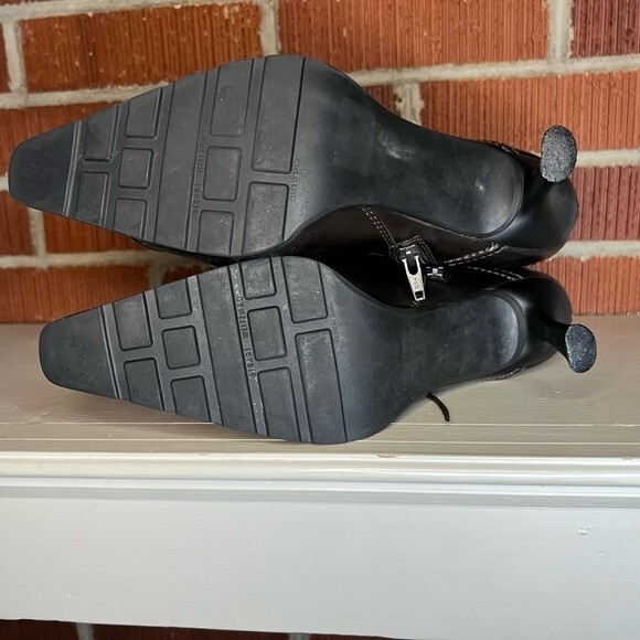 Stuart Weitzman Boots Womens 8.5 AA Brown Leather Witch Cosplay Steampunk S - Picture 12 of 15